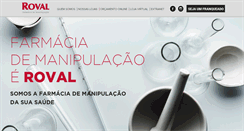 Desktop Screenshot of farmaciaroval.com.br