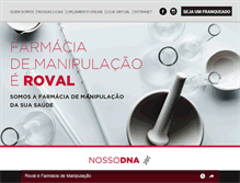 Tablet Screenshot of farmaciaroval.com.br